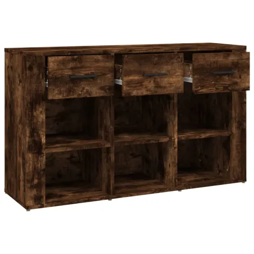 Komoda boja dimljenog hrasta 100x30x59,5 cm konstruirano drvo - Dimljeni hrast 1 Dimljeni hrast Cijena