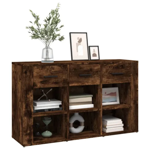 Komoda boja dimljenog hrasta 100x30x59,5 cm konstruirano drvo - Dimljeni hrast 1 Dimljeni hrast Cijena