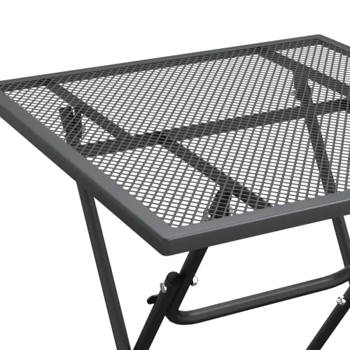 Vrtna garnitura - 3-dijelni vrtni blagovaonski set ekspandirani metal antracit - Dužina stola 60 cm 2 Cijena