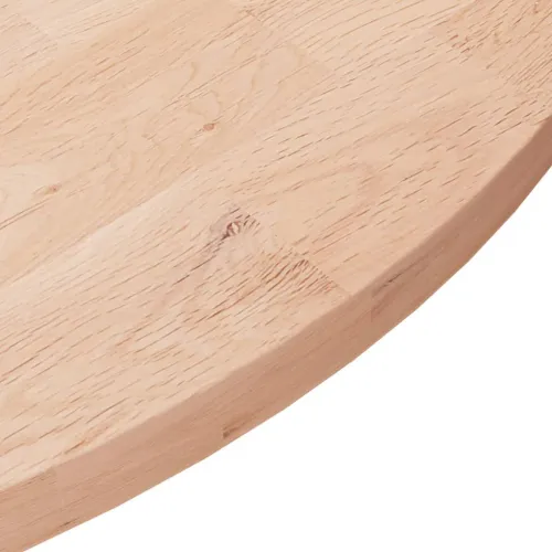 Okrugla stolna ploča Ø 70 x 2,5 cm od netretirane hrastovine - Prirodna Ø 70 x 2.5 cm Cijena