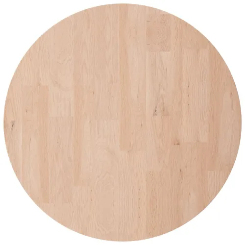 Okrugla stolna ploča Ø 50 x 4 cm netretirana masivna hrastovina - Prirodna Ø 50 x 4 cm Cijena