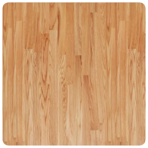 Četvrtasta stolna ploča svjetlosmeđa 70x70x2,5 cm od hrastovine - Svjetlosmeđa 70 x 70 x 2.5 cm Cijena