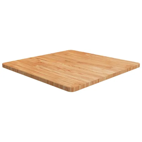 Četvrtasta stolna ploča svjetlosmeđa 70x70x2,5 cm od hrastovine - Svjetlosmeđa 70 x 70 x 2.5 cm Cijena