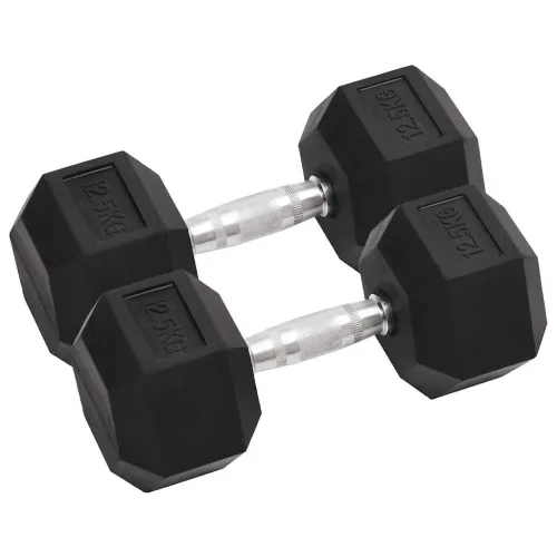 Jednoručni utezi 2 kom 12,5 kg ukupno lijevano željezo - 2x 12.5 kg 1 2x 12.5 kg Cijena