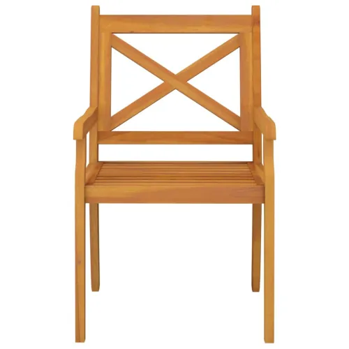 Vrtna garnitura - 3-dijelni vrtni blagovaonski set od masivnog bagremovog drva - Ø 85 cm stol 2 Cijena