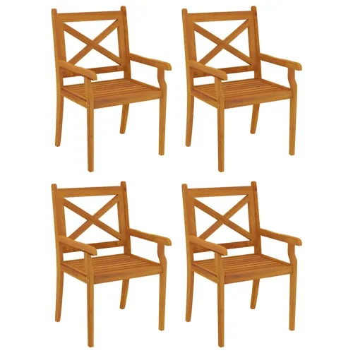 Vrtna garnitura - 5-dijelni vrtni blagovaonski set od masivnog bagremovog drva - Dužina stola 160 cm 4 Cijena
