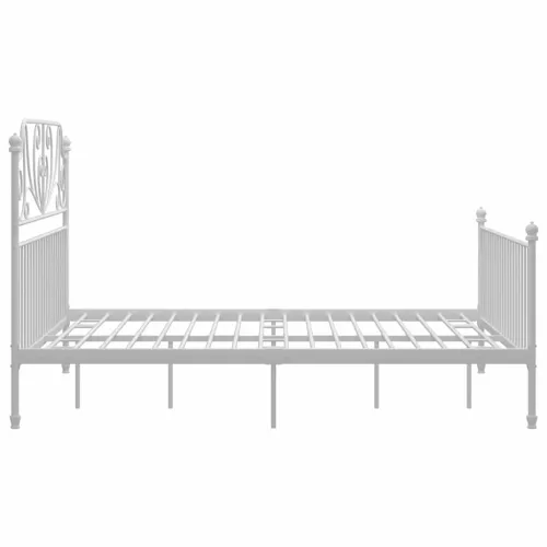 Okvir za krevet bijeli metalni 160 x 200 cm - Bijela 160 x 200 cm Cijena