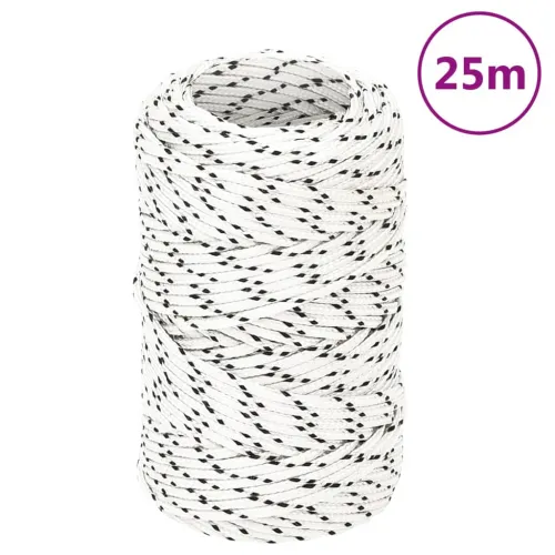 Pleteni brodski konop bijeli 2 mm x 25 m poliesterski - Bijela 2 mm 25 m Cijena