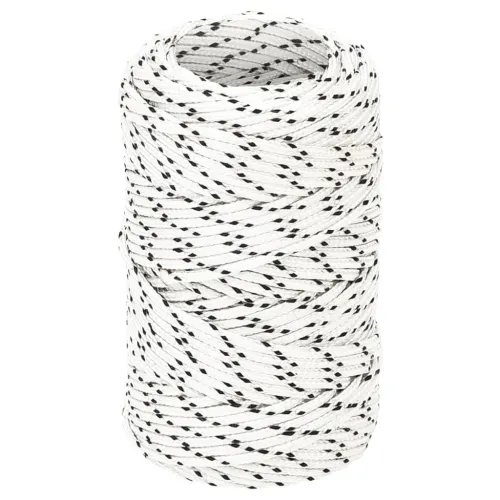 Pleteni brodski konop bijeli 2 mm x 25 m poliesterski - Bijela 2 mm 25 m Cijena