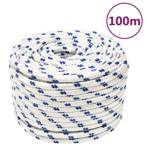 Brodski konop bijeli 12 mm 100 m od polipropilena - Bijela i plava 1 100 m 12 mm Cijena
