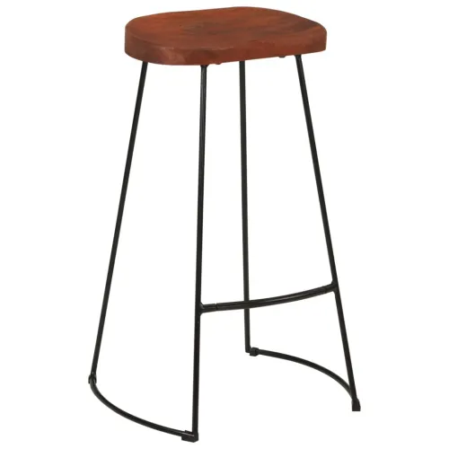 Barski stolci Gavin 2 kom 50 x 40 x 78 od masivnog drva manga - Smeđa 45 x 40 x 78 cm masivno drvo manga Cijena