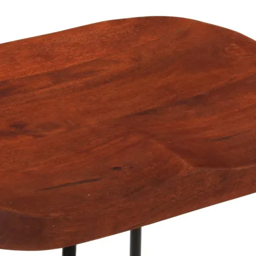 Barski stolci Gavin 2 kom 50 x 40 x 78 od masivnog drva manga - Smeđa 45 x 40 x 78 cm masivno drvo manga Cijena