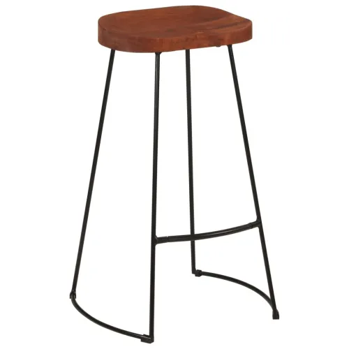 Barski stolci Gavin 2 kom 50 x 40 x 78 od masivnog drva manga - Smeđa 45 x 40 x 78 cm masivno drvo manga Cijena