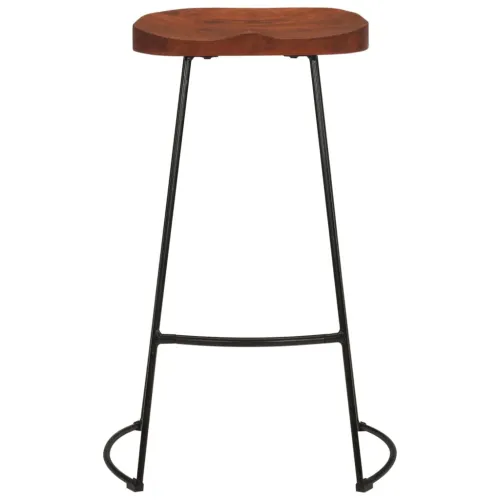 Barski stolci Gavin 2 kom 50 x 40 x 78 od masivnog drva manga - Smeđa 45 x 40 x 78 cm masivno drvo manga Cijena