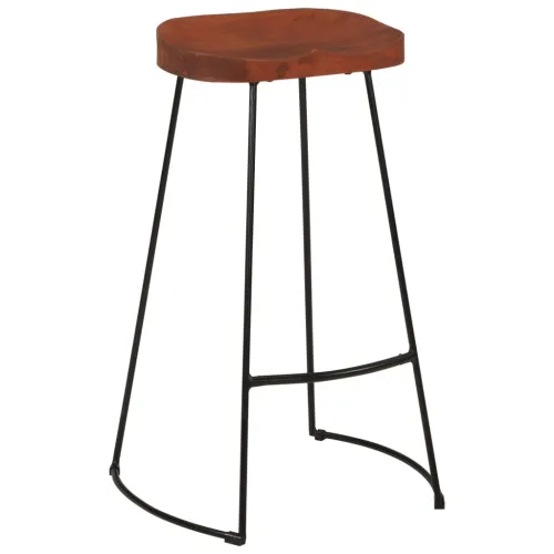 Barski stolci Gavin 2 kom 50 x 40 x 78 od masivnog drva manga - Smeđa 45 x 40 x 78 cm masivno drvo manga Cijena