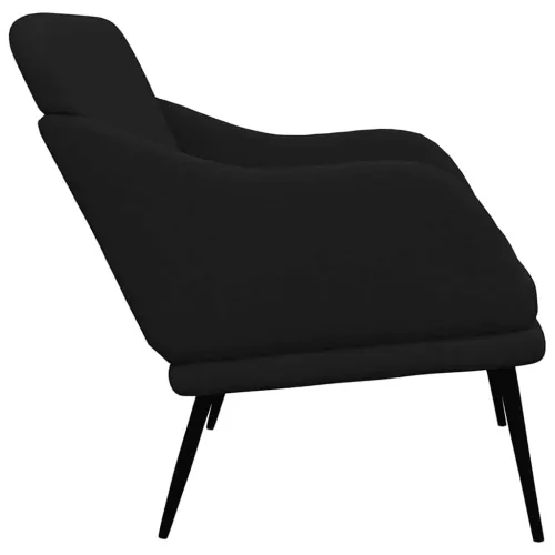 Klupa crna 110 x 76 x 80 cm od tkanine - Crna Cijena