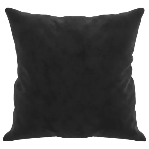 Ukrasni jastuci 2 kom crni 40 x 40 cm baršunasti - Crna Cijena