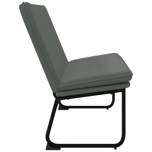 Klupa tamnosiva 100 x 75 x 76 cm od tkanine - Tamno siva Cijena