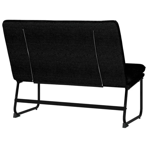 Klupa crna 100 x 75 x 76 cm od tkanine - Crna Cijena