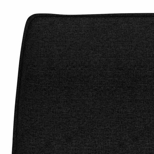 Klupa crna 100 x 75 x 76 cm od tkanine - Crna Cijena