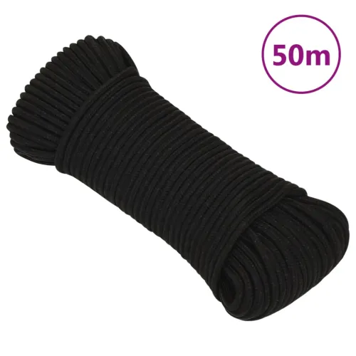 Radno uže crno 4 mm 50 m poliestersko - Crna 1 50 m 4 mm Cijena