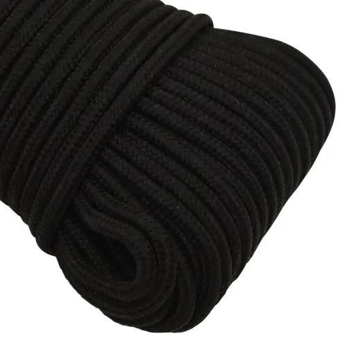 Radno uže crno 4 mm 50 m poliestersko - Crna 1 50 m 4 mm Cijena
