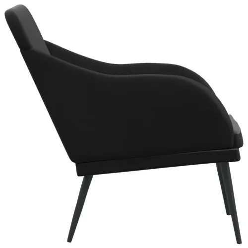 Klupa crna 110 x 76 x 80 cm baršunasta - Crna Cijena