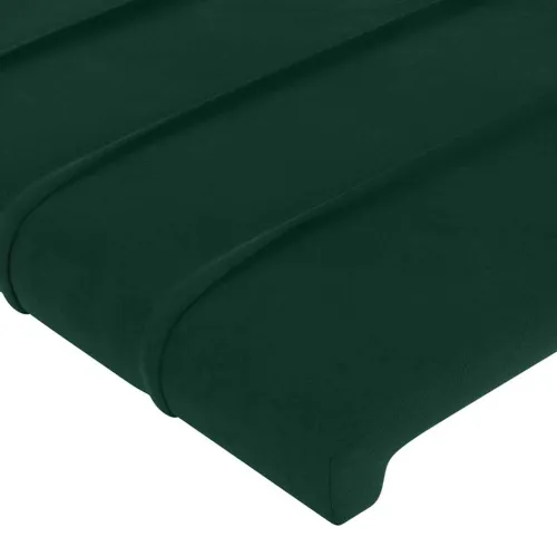 Uzglavlje tamnozeleno 90x5x118/128 cm baršunasto - Tamnozelena 90 cm Visoko Cijena