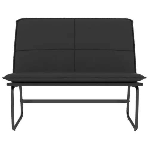Klupa crna 100 x 75 x 76 cm od umjetne kože - Crna Cijena