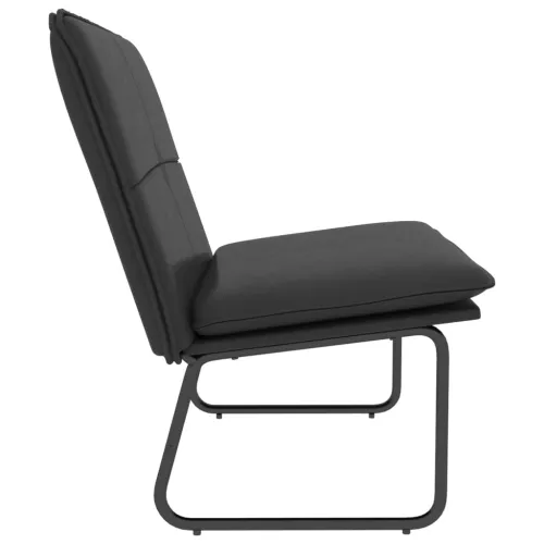 Klupa crna 100 x 75 x 76 cm od umjetne kože - Crna Cijena