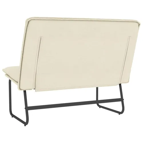 Klupa krem 100 x 75 x 76 cm od umjetne kože - Krema Cijena