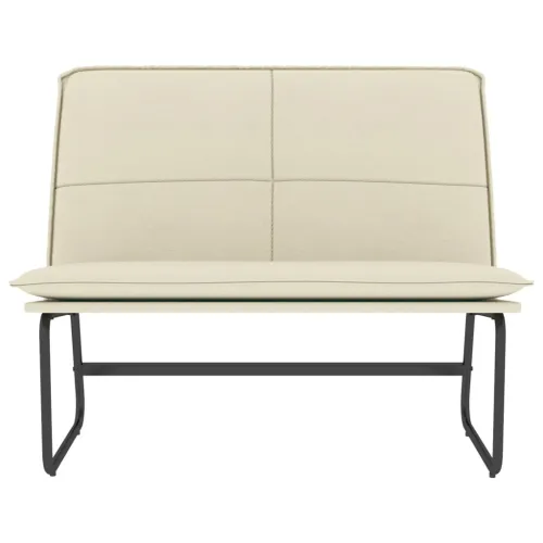 Klupa krem 100 x 75 x 76 cm od umjetne kože - Krema Cijena