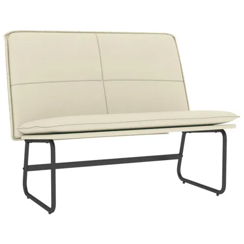Klupa krem 100 x 75 x 76 cm od umjetne kože - Krema Cijena