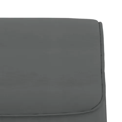 Klupa siva 100 x 64 x 80 cm od umjetne kože - Siva Cijena