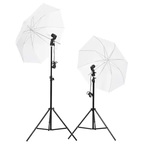 Komplet studijske rasvjete s tronošcima i kišobranima - 2 tripods + 2 umbrellas (white) + 2 daylight lamps + 1 carrying case 7 Cijena