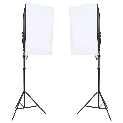 Profesionalna studijska svjetla 2 kom 40 x 60 cm - 2 softboxes + 2 tripods + 2 led light bulbs + 2 carrying bags 8 Cijena