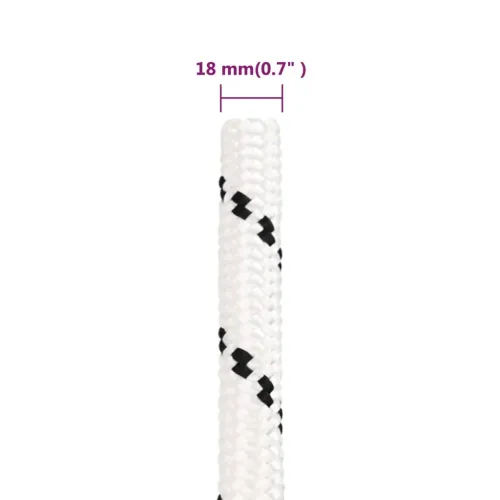 Radno uže bijeli 18 mm 100 m poliestersko - Bijela 1 100 m 18 mm Cijena