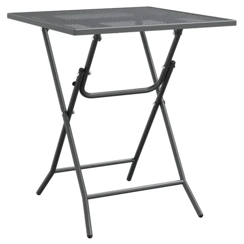Vrtna garnitura - 5-dijelni vrtni blagovaonski set ekspandirani metal antracit - Dužina stola 60 cm 4 Cijena