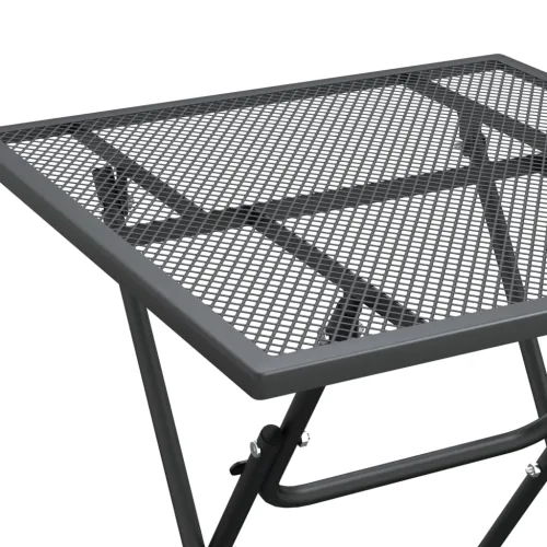 Vrtna garnitura - 5-dijelni vrtni blagovaonski set ekspandirani metal antracit - Dužina stola 60 cm 4 Cijena