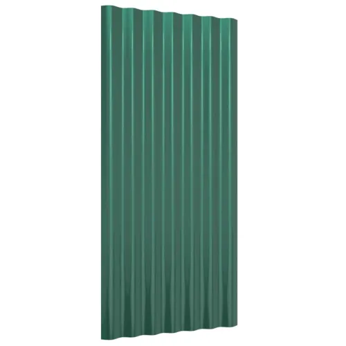 Krovni paneli 12 kom od pocinčanog čelika zelena 80x36 cm - Zelena 80 x 36 cm 12 Cijena
