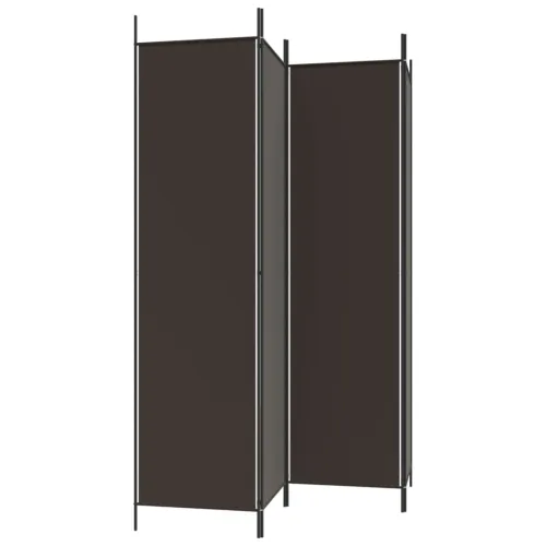 Paravan - Sobna pregrada s 4 panela smeđa 200 x 200 cm od tkanine - Smeđa 200 x 200 cm Cijena
