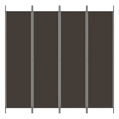 Paravan - Sobna pregrada s 4 panela smeđa 200 x 200 cm od tkanine - Smeđa 200 x 200 cm Cijena