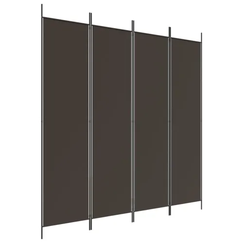 Paravan - Sobna pregrada s 4 panela smeđa 200 x 200 cm od tkanine - Smeđa 200 x 200 cm 1 1 Cijena