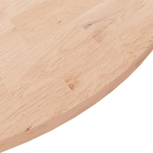 Okrugla stolna ploča Ø90x1,5 cm od netretirane hrastovine - Prirodna Ø 90 x 1.5 cm Cijena