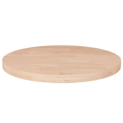 Okrugla stolna ploča Ø50x2,5 cm od netretirane hrastovine - Prirodna Ø 50 x 2.5 cm Cijena
