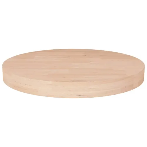 Okrugla stolna ploča Ø40x4 cm netretirana masivna hrastovina - Prirodna Ø 40 x 4 cm Cijena