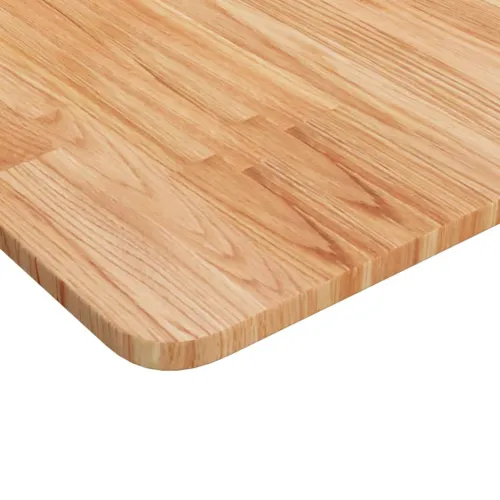 Četvrtasta stolna ploča svjetlosmeđa 80x80x1,5 cm od hrastovine - Svjetlosmeđa 80 x 80 x 1.5 cm Cijena