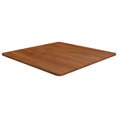 Četvrtasta stolna ploča tamnosmeđa 70x70x1,5 cm tretirani hrast - Tamno smeđa 70 x 70 x 1.5 cm Cijena