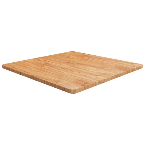 Četvrtasta stolna ploča svjetlosmeđa 80x80x2,5 cm od hrastovine - Svjetlosmeđa 80 x 80 x 2.5 cm Cijena