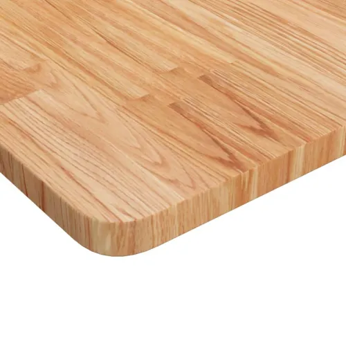 Četvrtasta stolna ploča svjetlosmeđa 80x80x2,5 cm od hrastovine - Svjetlosmeđa 80 x 80 x 2.5 cm Cijena
